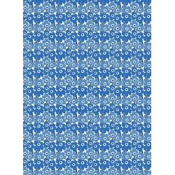 Mini Unikko - bleu 017 - coton - tissu Marimekko