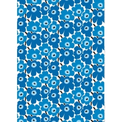 Pieni Unikko - bleu 017 - coton - tissu Marimekko