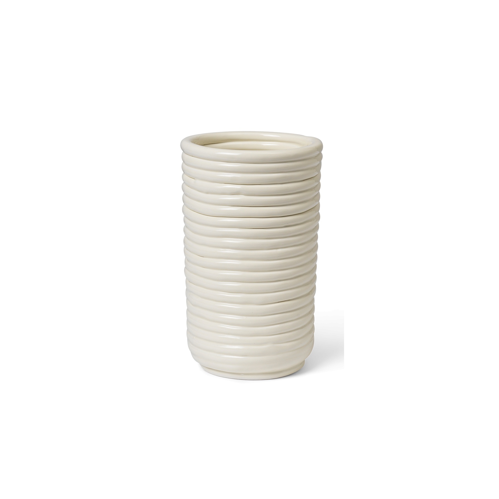 Corduroy vase - off-white - Ferm Living