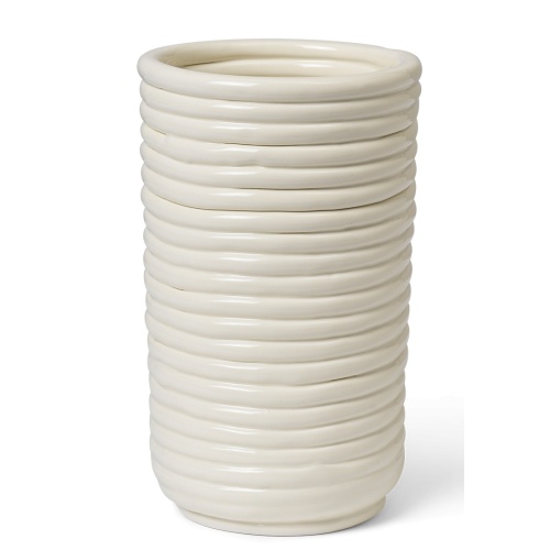 Corduroy vase - off-white - Ferm Living