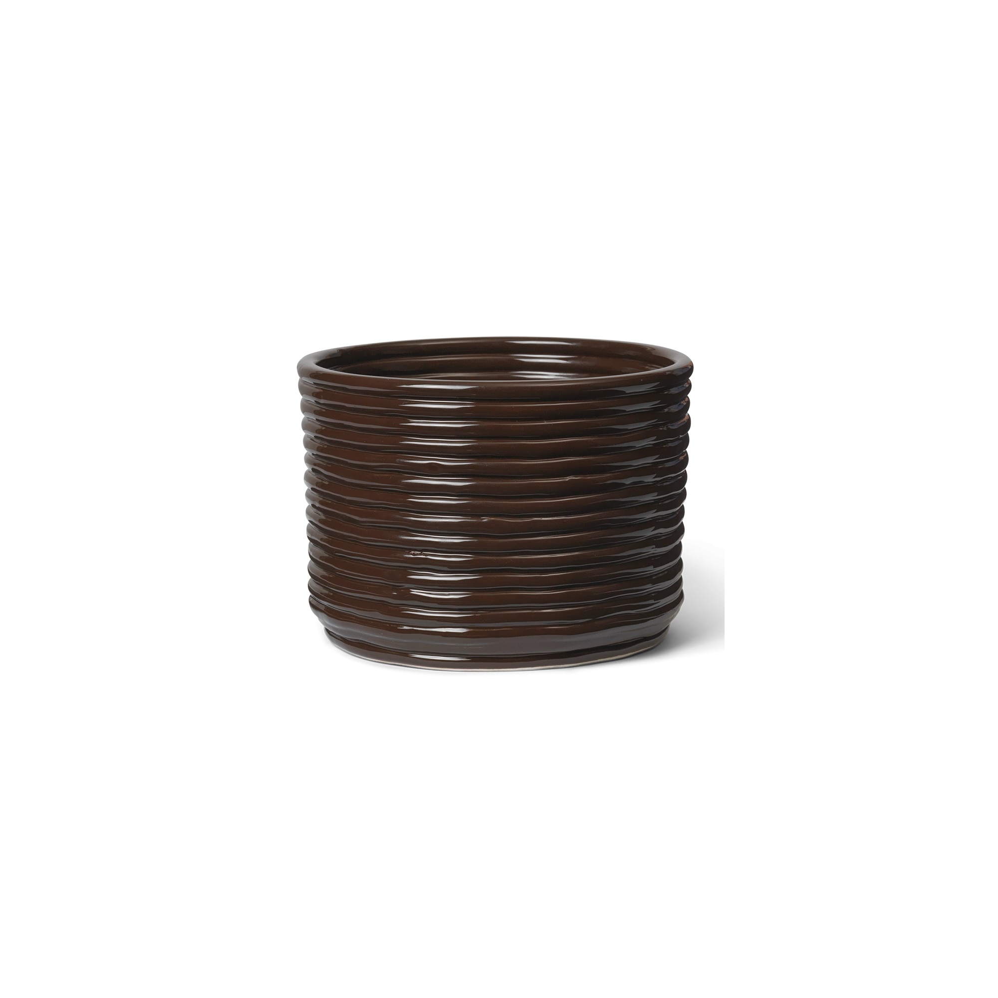 Corduroy pot - carob brown - Ferm Living