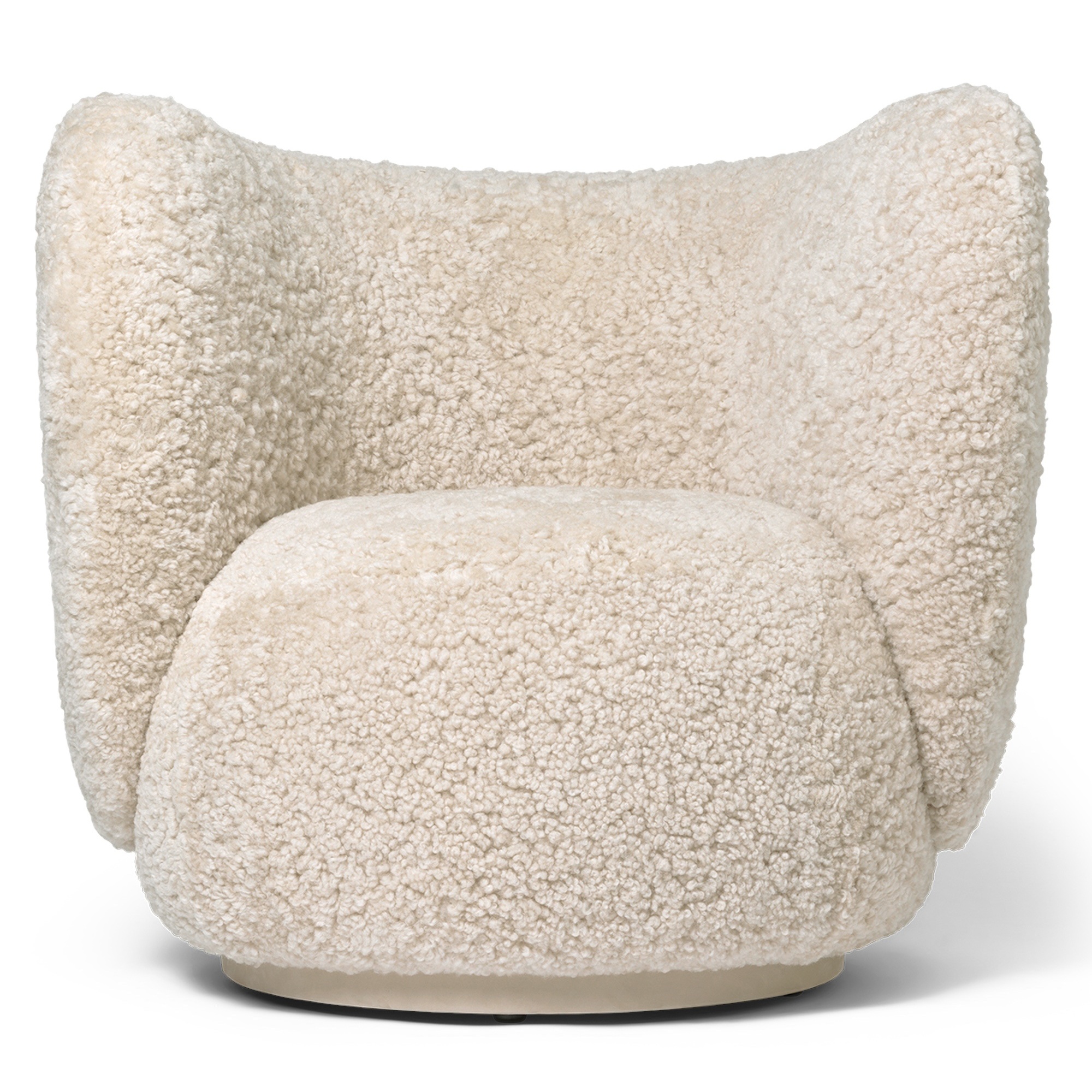 Ferm Living – Fauteuil Rico, Mouton Moonlight