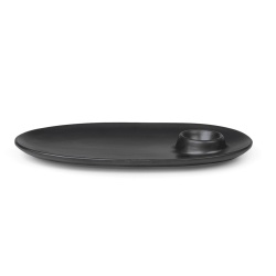 Breakfast plate – Flow black - Ferm Living