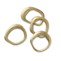 Napkin rings – Flow brass - Ferm Living