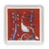 12 x 12 cm - assiette carré Taika rouge - Iittala