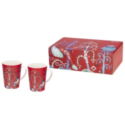 2 x 30cl - 2 mugs Taika Rouge - coffret cadeau - Iittala