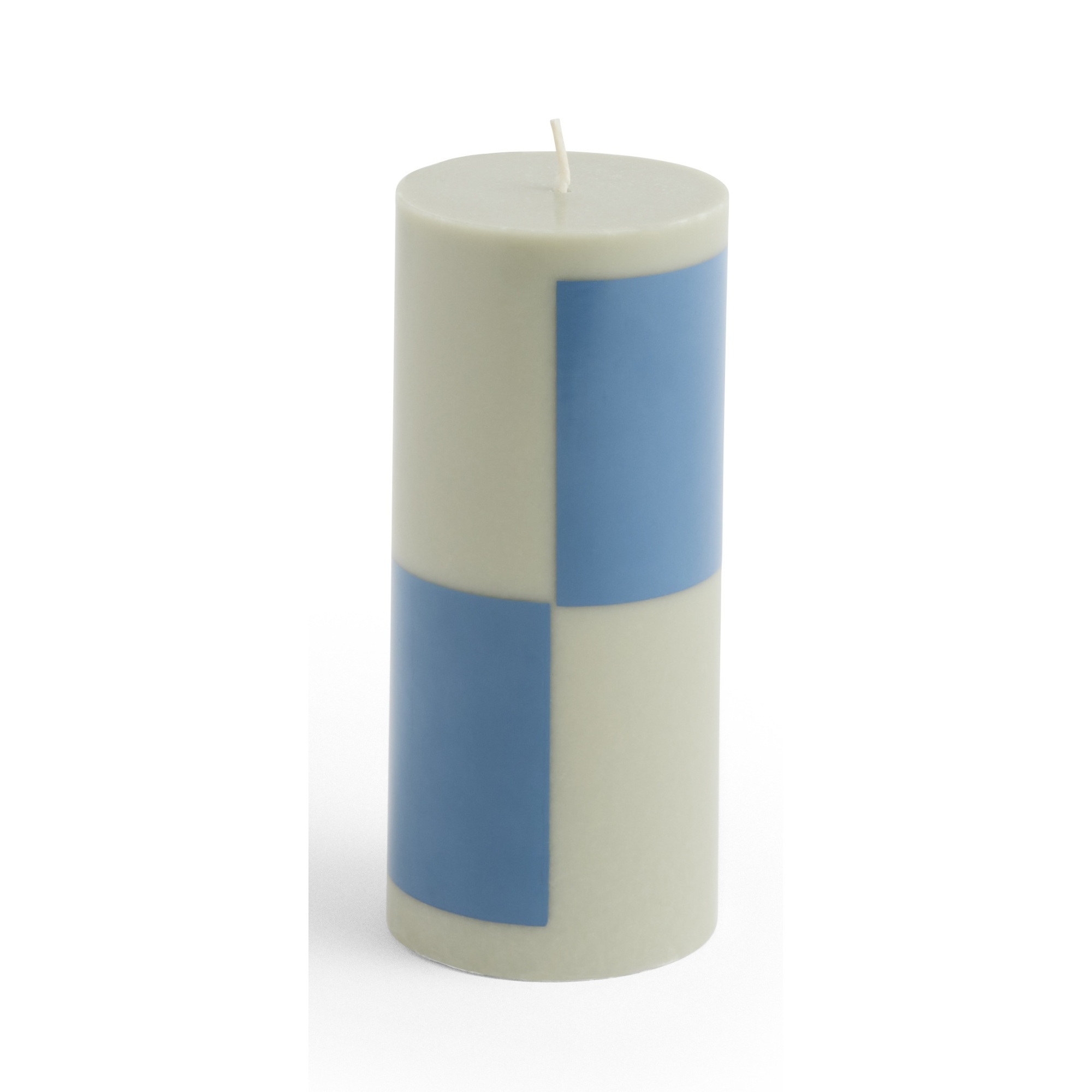 Column candle small - grey and blue - HAY