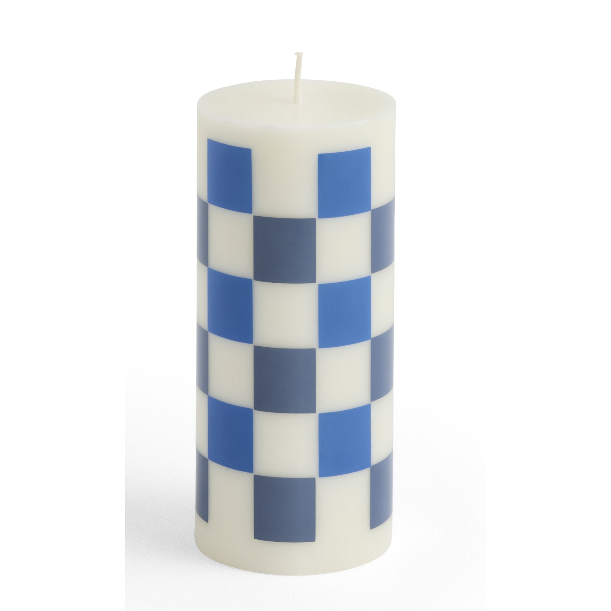 Column candle small - off-white and blues - HAY