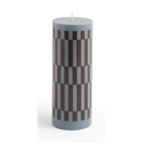 Column candle medium - anthracite and bordeaux - HAY