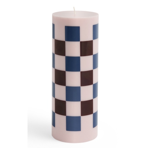 bougie Column grande - rose clair, bordeaux et bleu foncé - HAY