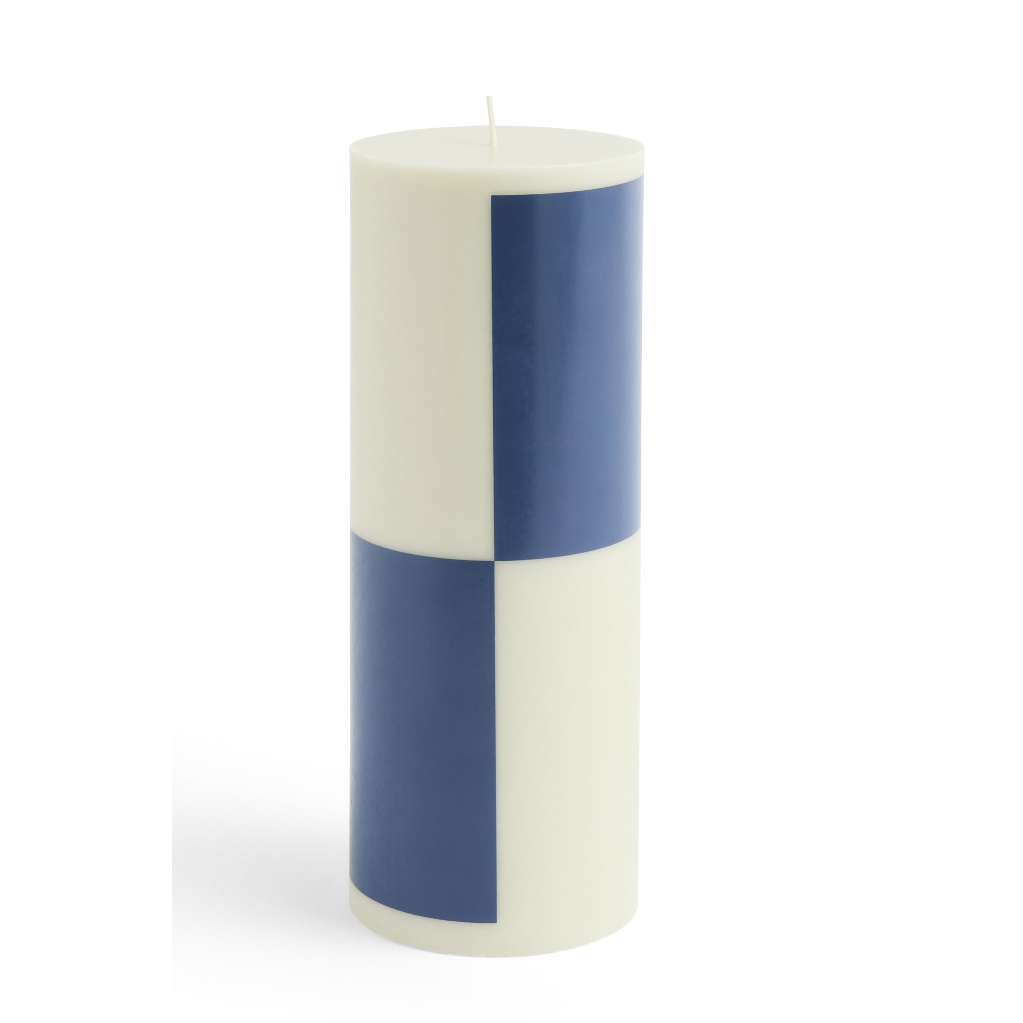 bougie Column grande - vert milky et bleu foncé - HAY