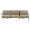 Settle - 3-seater sofa - Ribbed weave 5 / Taupe - Muuto