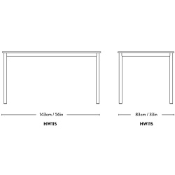 &Tradition – Drip HW115 table, oak and black