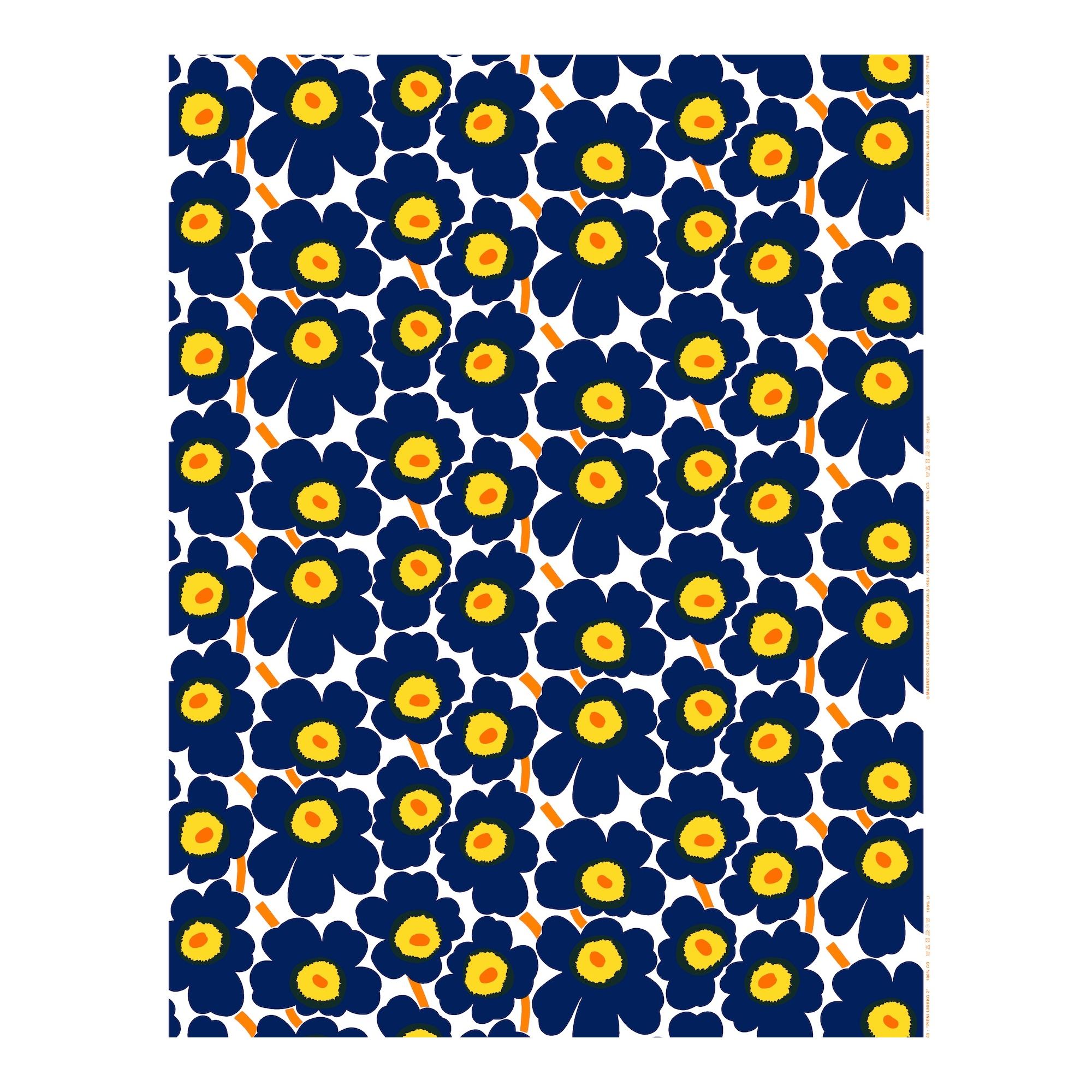 Pieni Unikko 002 cotton fabric - Marimekko