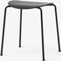 &Tradition – Pavilion AV36 stool, black oak and black