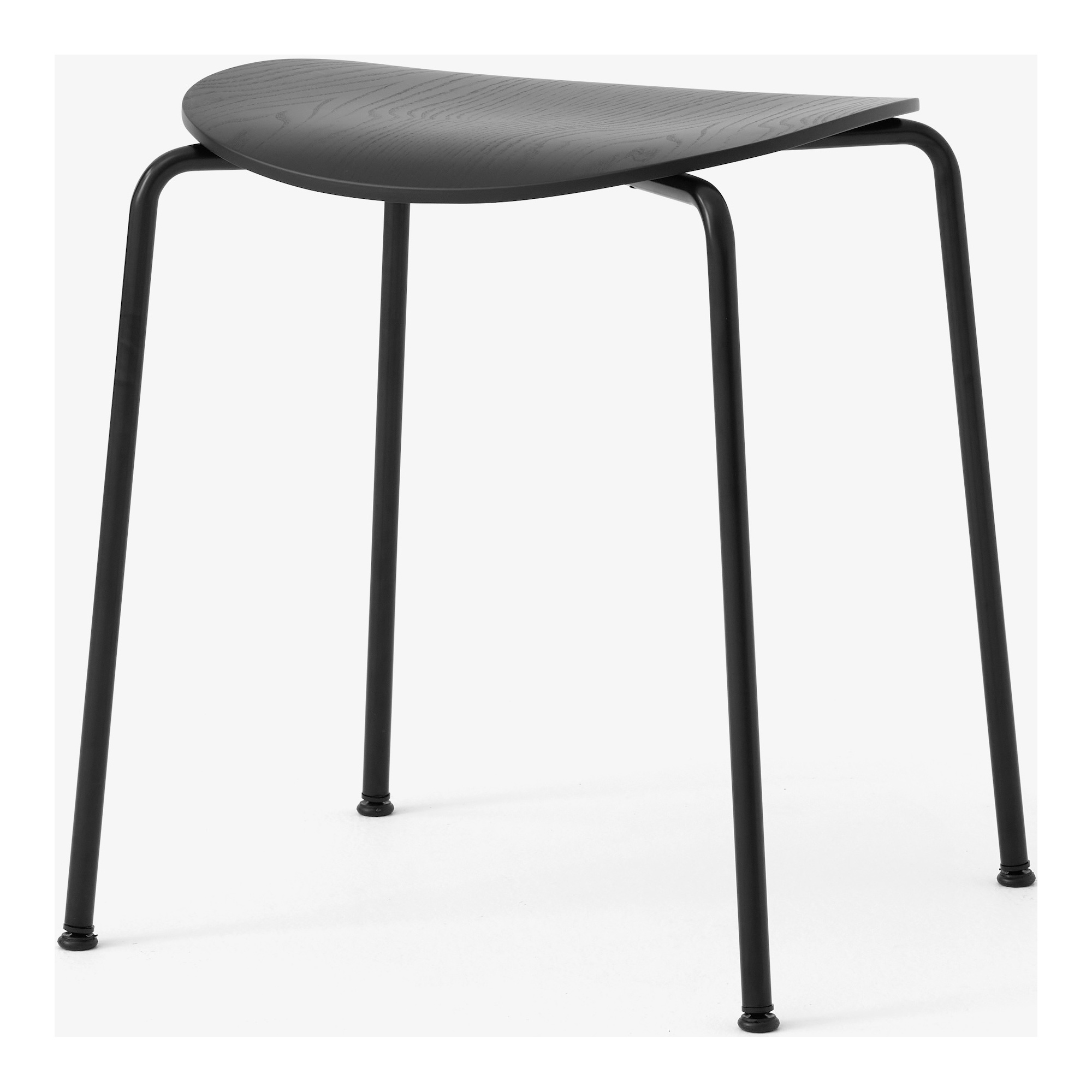 &Tradition – Pavilion AV36 stool, black oak and black