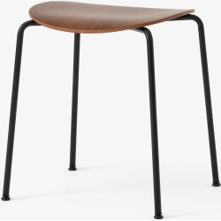 &Tradition – Pavilion AV36 stool, walnut and black