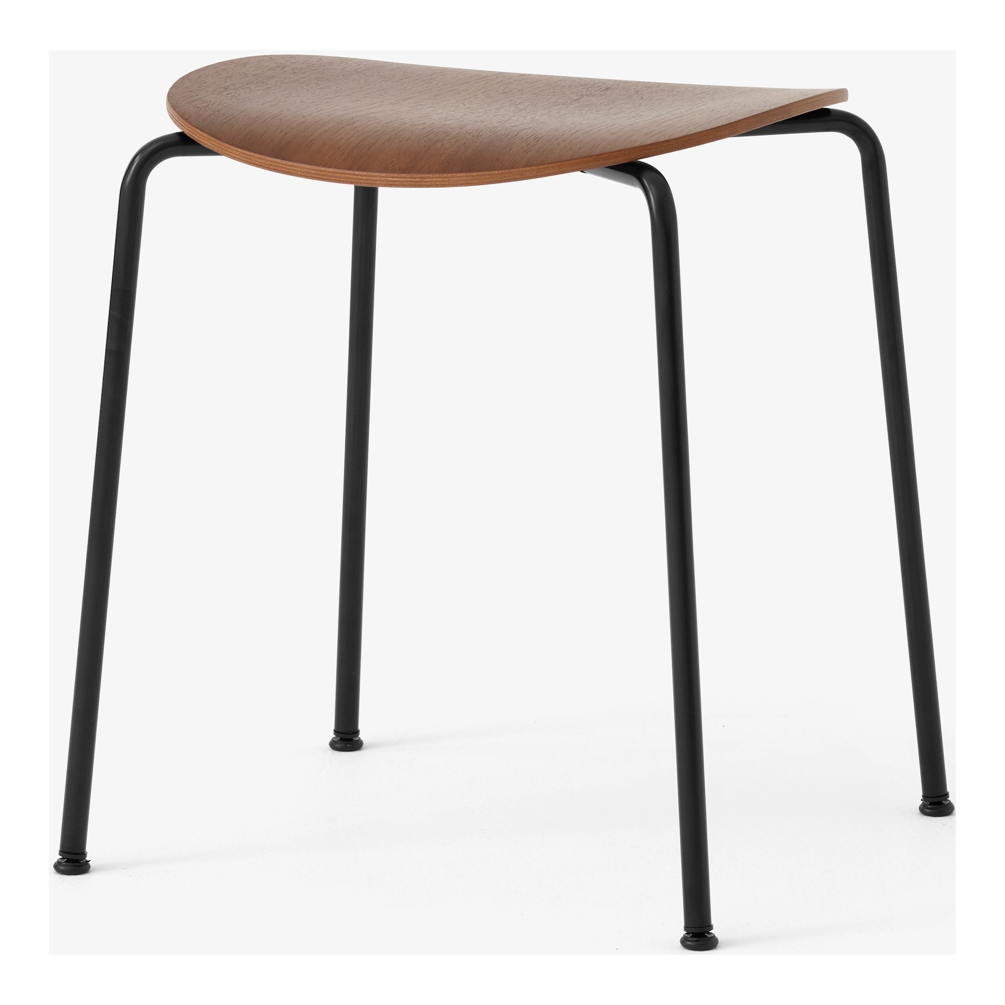 &Tradition – Pavilion AV36 stool, walnut and black