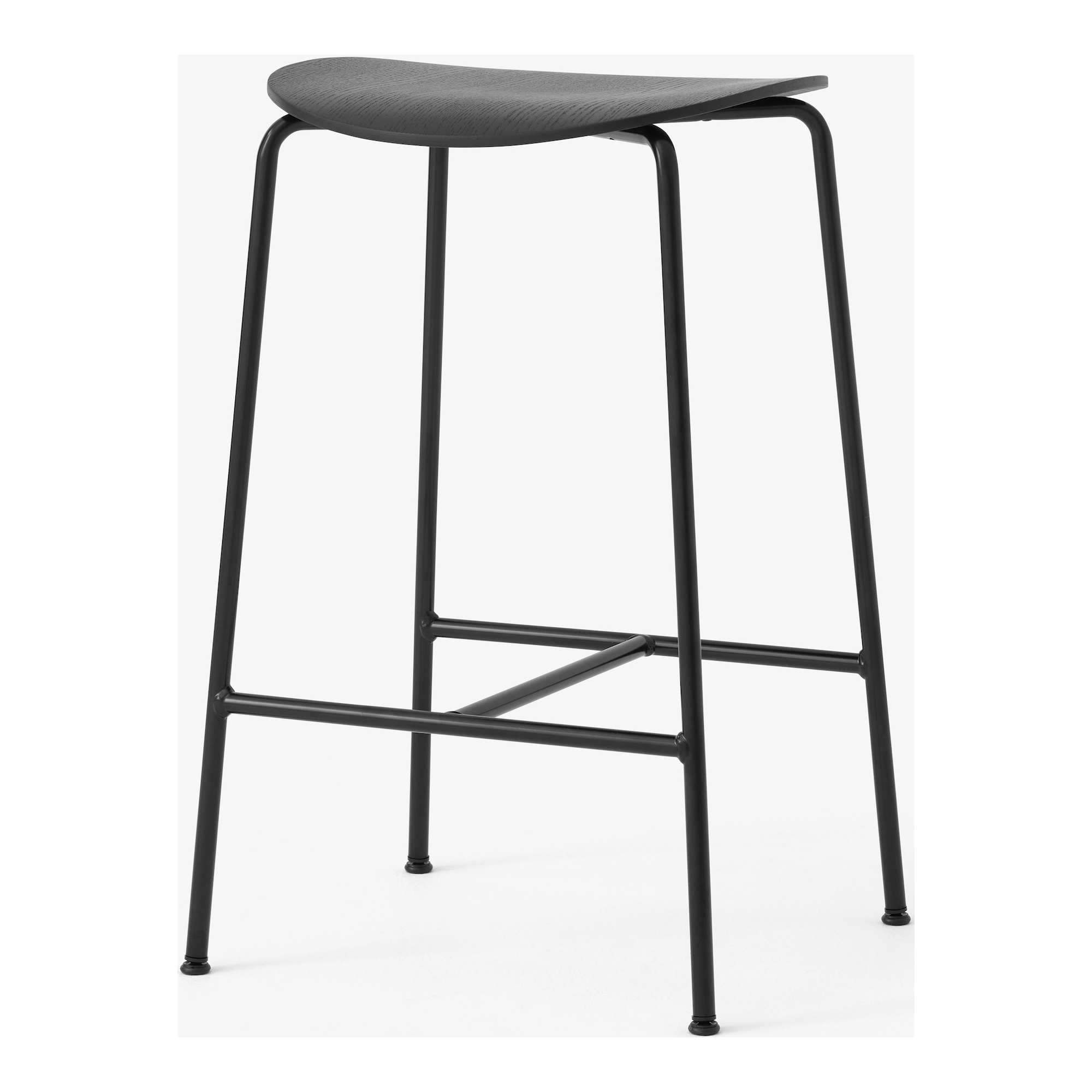 &Tradition – Pavilion AV37 counter stool, black oak and black