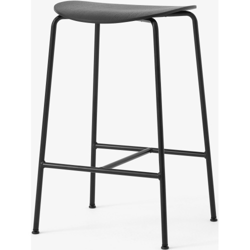 &Tradition – Tabouret de bar Pavilion AV37, chêne noir et noir