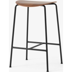 &Tradition – Pavilion AV37 counter stool, walnut and black