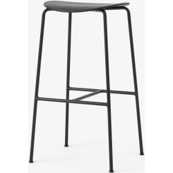 &Tradition – Pavilion AV38 bar stool, black oak and black