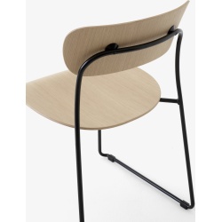 &Tradition – Chaise Pavilion AV51, chêne et noir