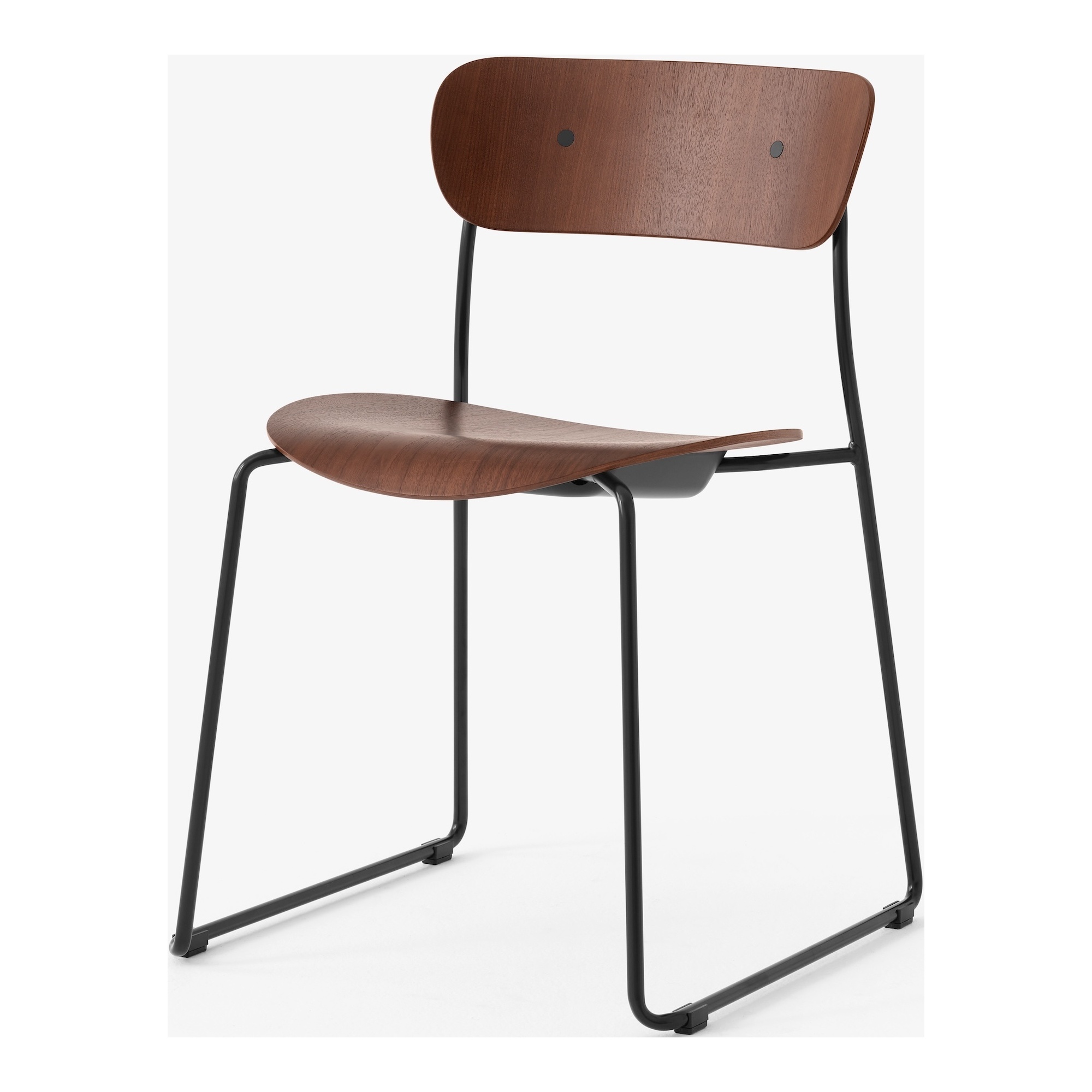 &Tradition – Pavilion AV51 chair, walnut and black