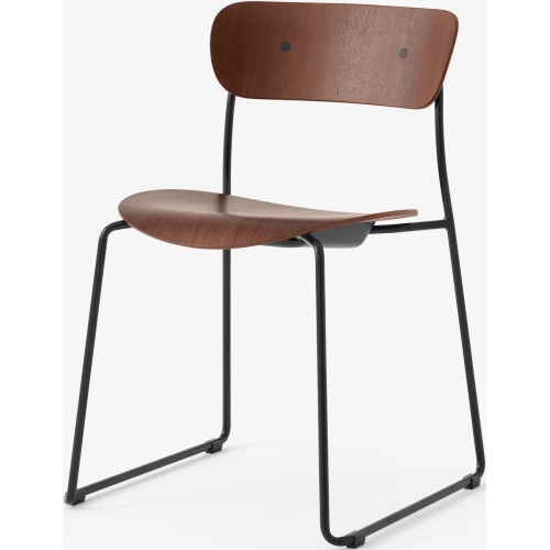 &Tradition – Pavilion AV51 chair, walnut and black