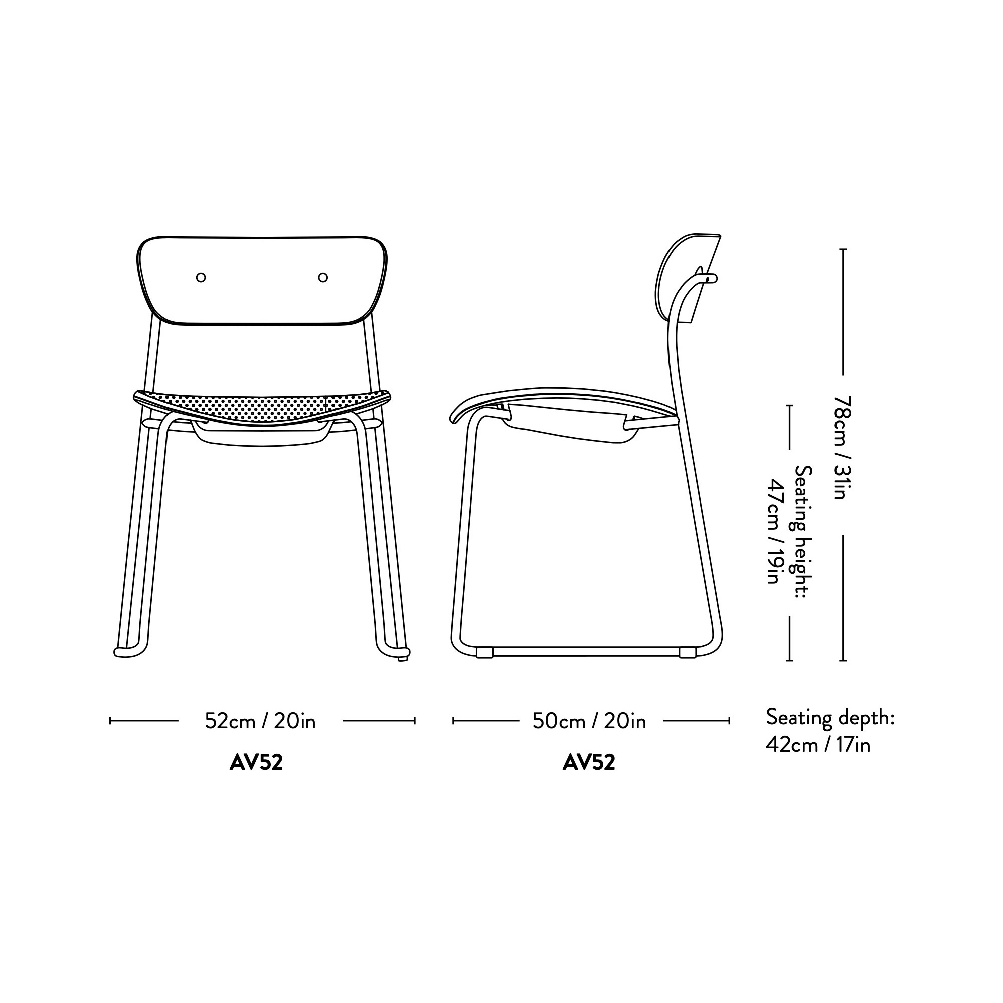 &Tradition – Pavilion AV52 chair