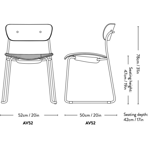 &Tradition – Chaise Pavilion AV52