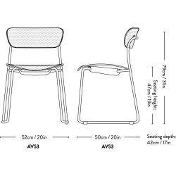 &Tradition – Chaise Pavilion AV53