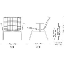 &Tradition – Fauteuil Ville AV45, Bronze green