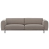 3-seater - Hearth 6 fabric / Black metal legs - Rest sofa - Muuto