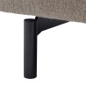 Muuto – Canapé Rest 3 places, tissu Hearth 6 + pieds metal noir