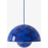 &Tradition – FlowerPot VP7 pendant, Cobalt blue & Twilight Blue pattern