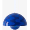 &Tradition – FlowerPot VP2 pendant, Cobalt blue & Twilight Blue pattern