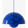 &Tradition – FlowerPot VP2 pendant, Cobalt blue & Twilight Blue pattern