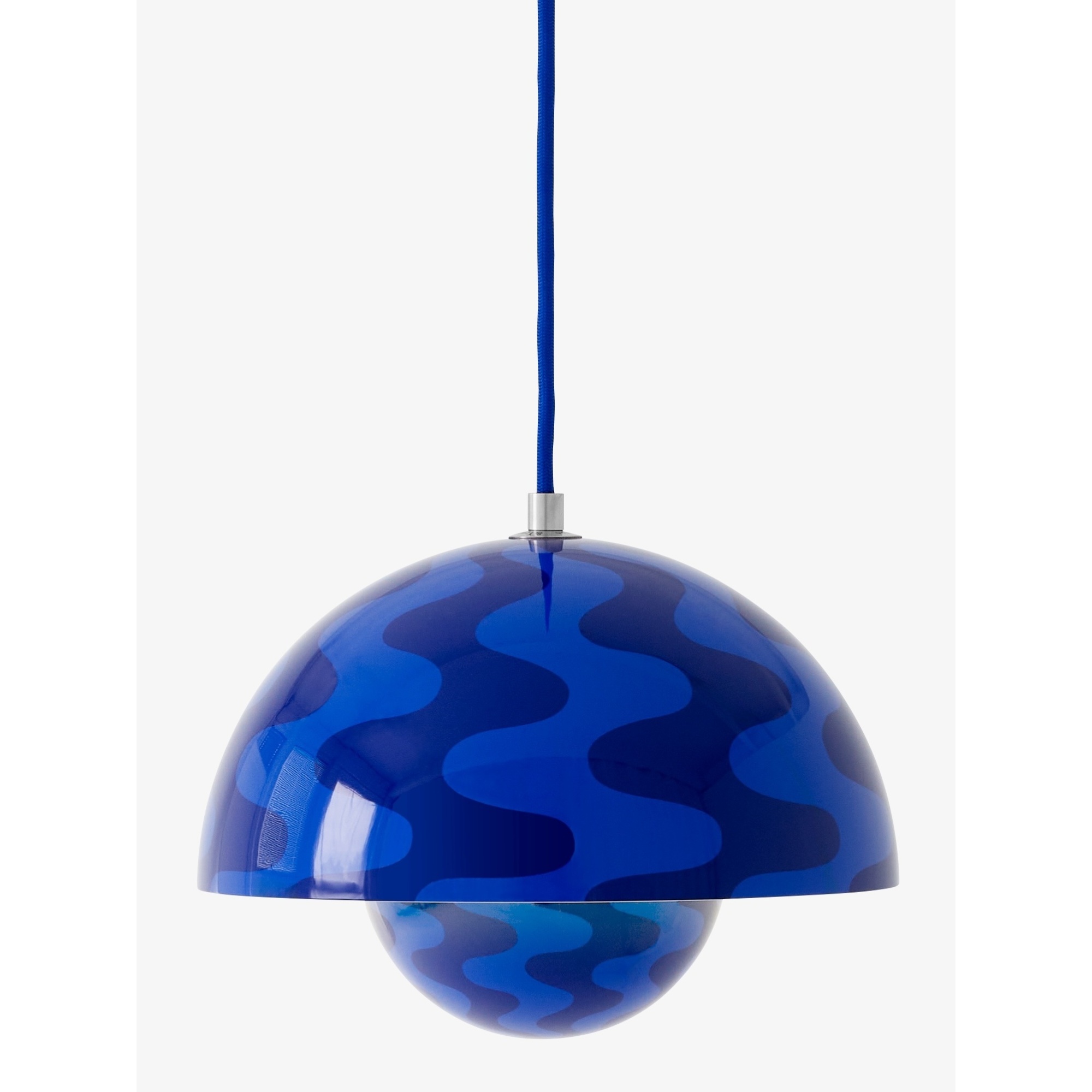 &Tradition – Suspension FlowerPot VP1, Cobalt blue & Twilight Blue pattern