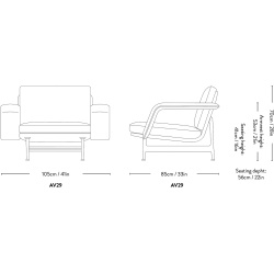 &Tradition – Fauteuil Meantime AV29