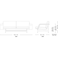 &Tradition – Meantime AV30 sofa