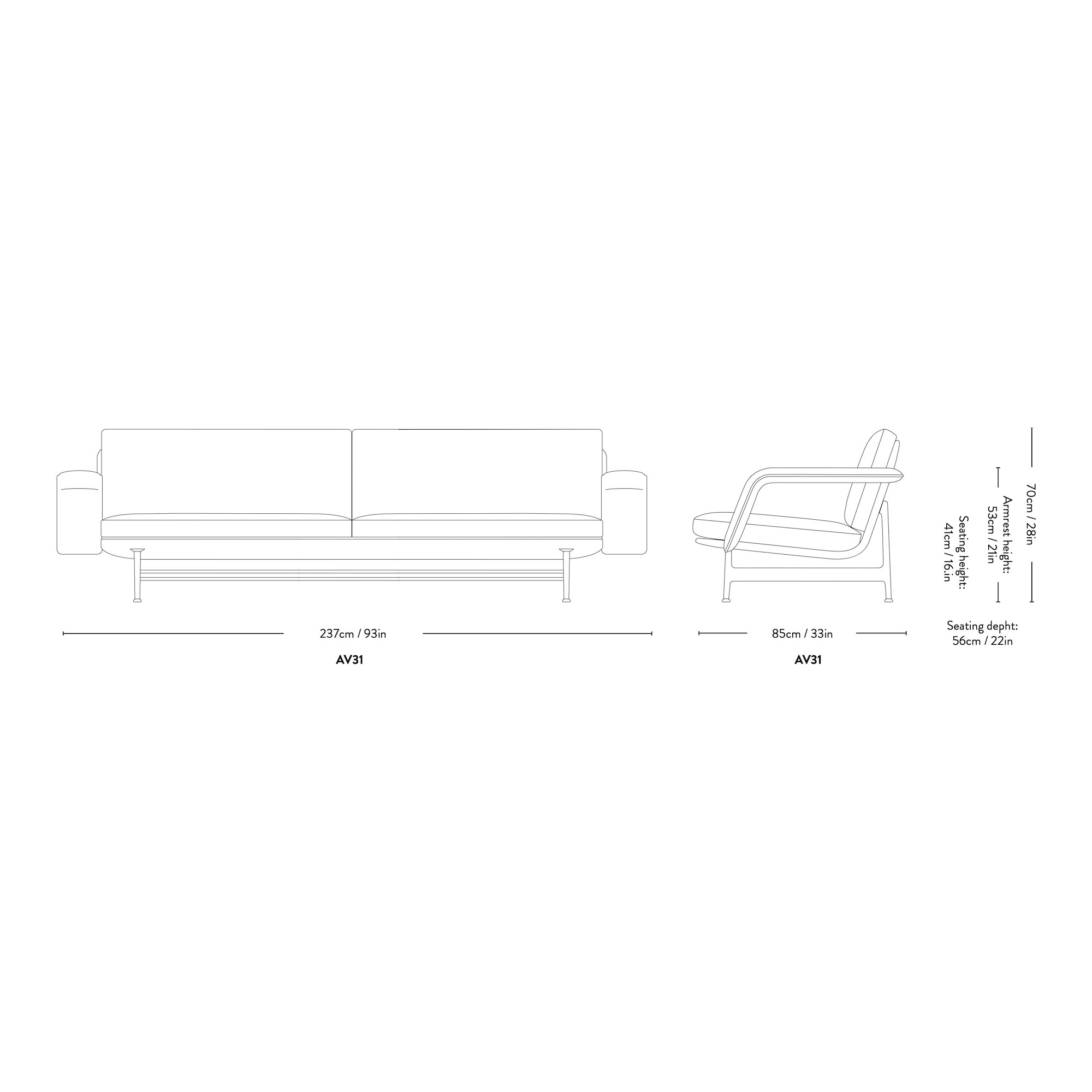 &Tradition – Canapé Meantime AV31