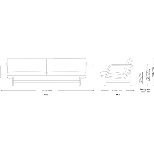 &Tradition – Meantime AV31 sofa