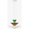 &Tradition – Gio LN14 pendant, Signal green, Deep blue & Ecru white