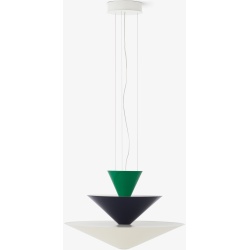 &Tradition – Gio LN14 pendant, Signal green, Deep blue & Ecru white