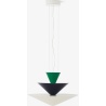 &Tradition – Gio LN14 pendant, Signal green, Deep blue & Ecru white