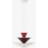 &Tradition – Gio LN14 pendant, Vermilion red, Dark burgundy & Ecru white