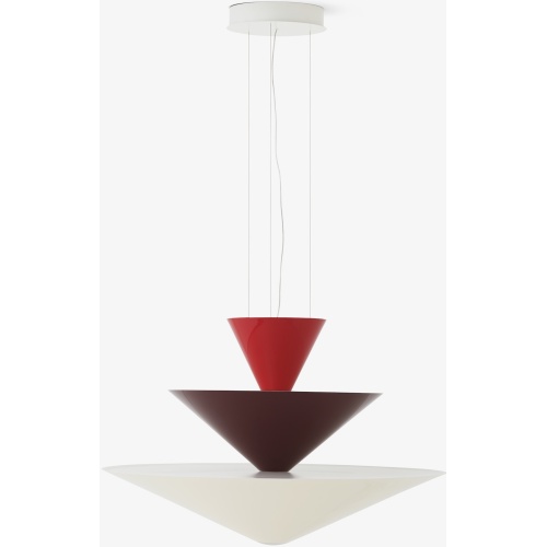 &Tradition – Gio LN15 pendant, Vermilion red, Dark burgundy & Ecru white