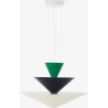 &Tradition – Suspension Gio LN15, Signal green, Deep blue & Ecru white