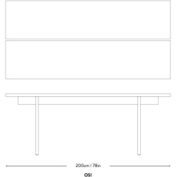 &Tradition – Table de repas Ita OS1, chêne